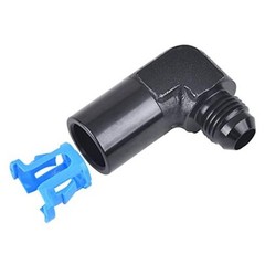 6AN Male to 3/8″ SAE Quick-Disconnect Female 90 Degree 6AN to 3/8 90 degree