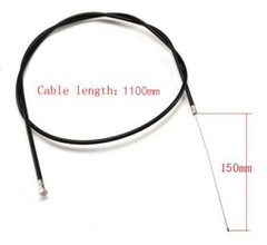 2pcs 1100mm/150mm Rear Brake Cable Wire Line Hose For Go Kart Mini Bike