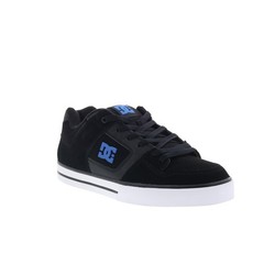 DC Pure 300660-XKKB Mens Black Nubuck Lace Up Skate Inspired Sneakers Shoes