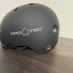 Pro-Tec Classic Skateboard BMX Bike Helmet Matte Black Size Large 58-60cm