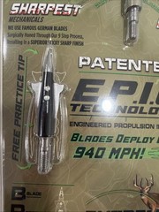Bowmar Beast Titanium Hybrid Broadheads 2 Inch 125 Grain With Practice Head New