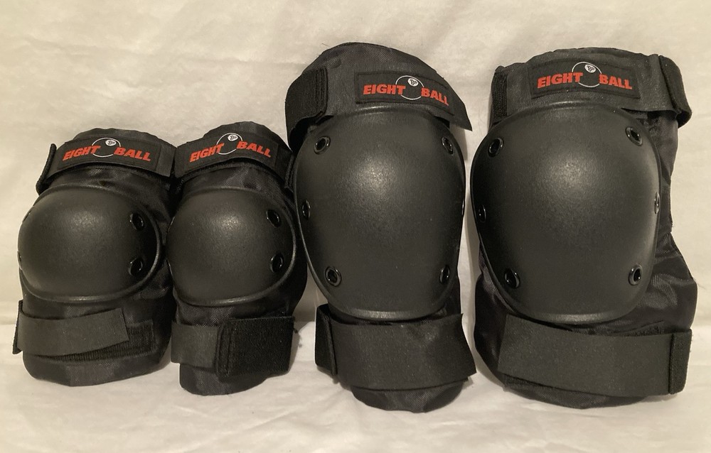 Eight Ball Multi-Sport Protective Knee, Elbow Guards Age 14+