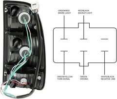 Tail Light Compatible with 2000-2006 Toyota Tundra Regular/Access Driver Left