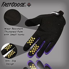 Dirt Bike Motorcycle Gloves – Motocross, Motorbike & ATV Off Road Large Black
