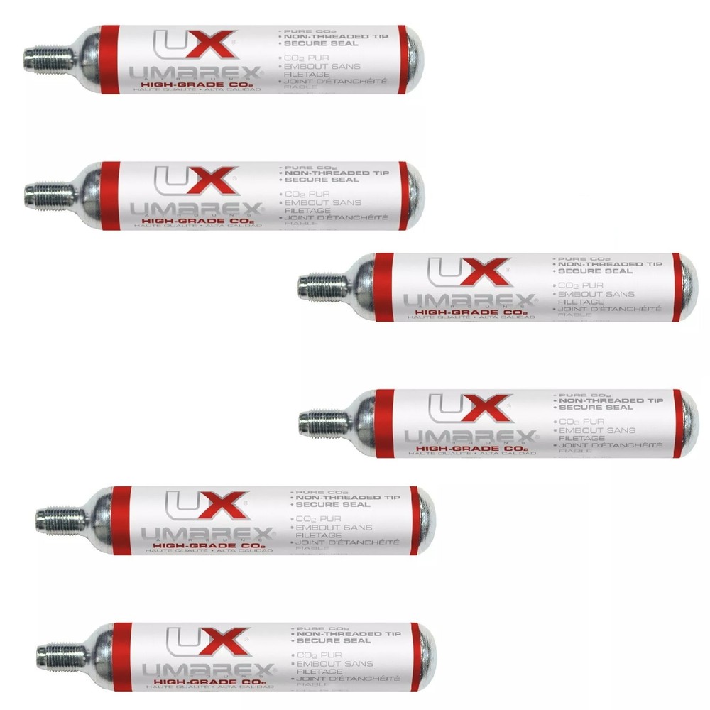 LOT (6) Umarex 88g CO2 Cartridges Prefilled Air Gun/Rifle Replacement Cylinders