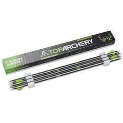 6-PACK 30″ Pure Carbon Arrows Spine 300/350/400 Archery Outdoor Hunting Target