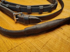 Correct Connect Sure Grip Rubber Reins with 1” Hand Stop 3/4″ x 60″