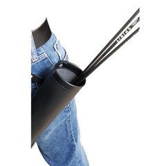 SAS Leather Tube Hip Quiver Arrow Holder with Belt Clip Black
