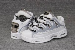 Osiris Men’s D3 2001 25 Years Edition skate shoes White/Grey/Silver