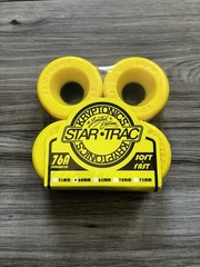 Kryptonics Star Trac Wheels Limited Edition 60mm 76A Yellow