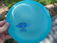 2021 Blue GLOW Flat Champion Eagle Disc Golf Innova Penned (Free Returns) #2416