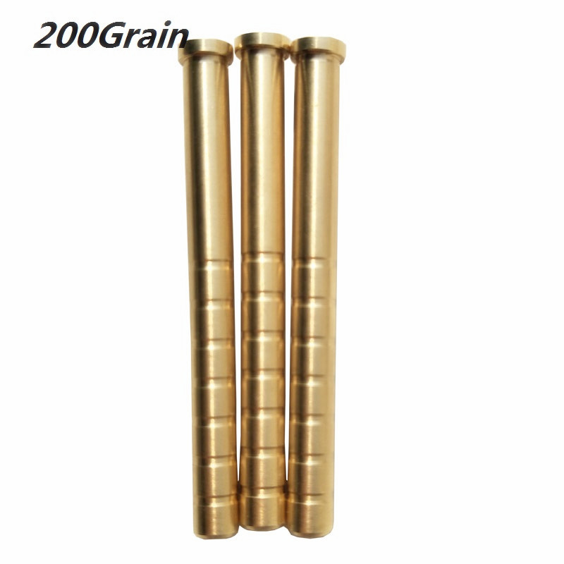 Archery 6PK 38-250gr Heavy Weight Arrow Brass Inserts Base ID6.2mm Arrow Shaft