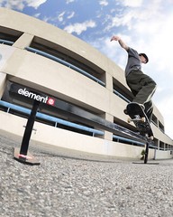 Element Skateboard Grind Rail Flat Bar Obstacle – 6ft Long, Adjustable Height