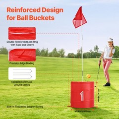 VEVOR Backyard Golf Game 9 Hole Portable Outdoor Bucket Golf Game for Kids and