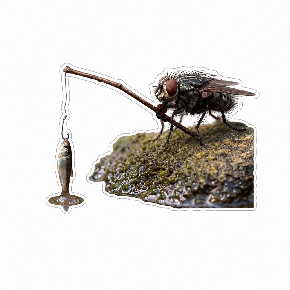 Fly fishing sticker Brook Rainbow Brown Trout Decal tackle box kayak