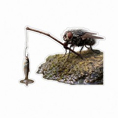 Fly fishing sticker Brook Rainbow Brown Trout Decal tackle box kayak