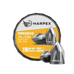 HARPEX Perseus 110 Count BROADHEAD Pointed 6.35mm .25 Caliber Airgun Pellets