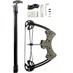 Mini Compound Bow 45lb Shoot Rapid Bow Shooter Steel Ball Launcher Hunt Archery