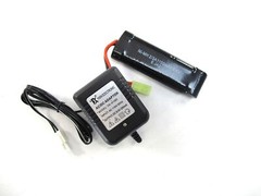 Airsoft Charger & Battery 1100mAh 8.4v Mini Tamiya Plug for Electric Airsoft Gun