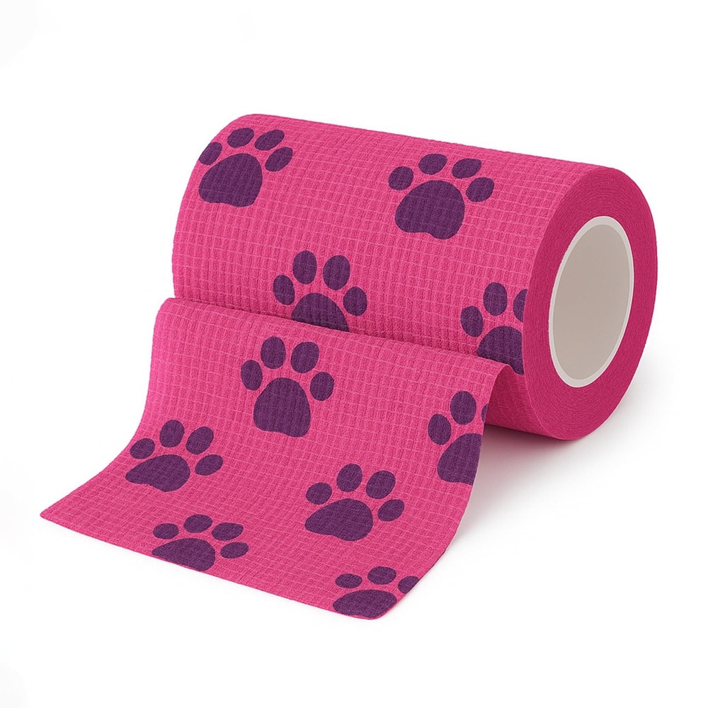 JorVet 4″ x 10 Yards Cohesive Bandages | Fun Self-Adhesive Wrap for Animal Wo…
