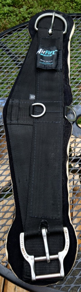Weaver AIRFLEX Roper Cinch ~ Neoprene ~ Black ~ 28″ ~ Great Condition!