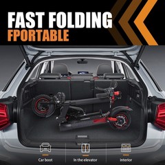 NEW 800W Folding Electric Scooter for Adults 48V 15AH E-Scooter with Seat 28Mph