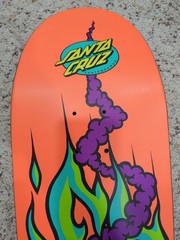 Santa Cruz Tom Remillard Lit AF Reissue Shaped Skateboard Deck Yaia Art