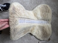 Mattes English Sheepskin Half Pad Saddle Pad Beige/Cream Model L