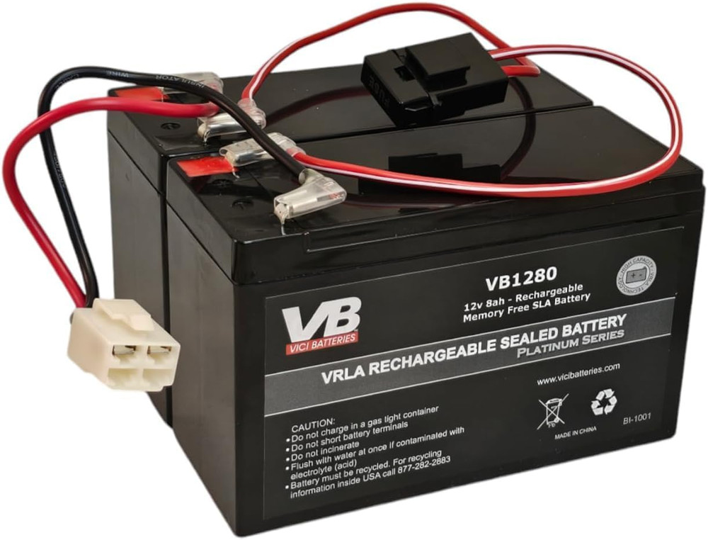 Battery Replacement – Includes Wiring Harness (8 Ah Capacity – 24 Volt System)-