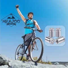 4PCS Bullet Shell Tire Valve Stem Caps, Aluminum Alloy Car 4 pcs Bullet-Silver