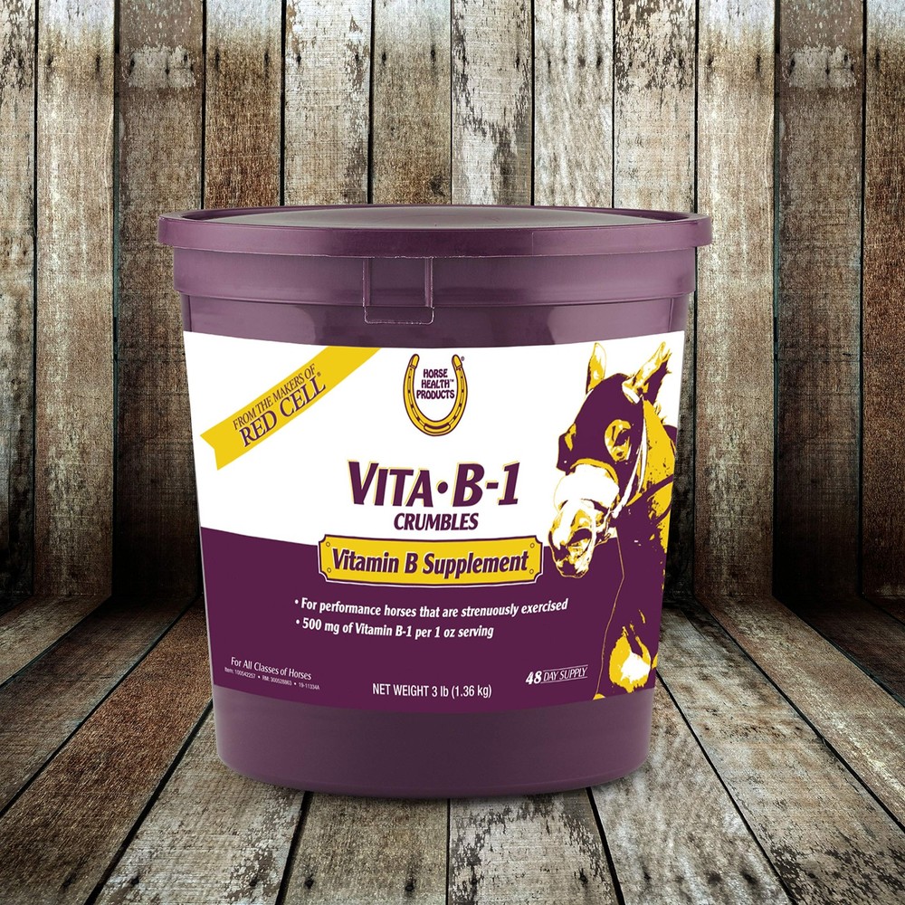 Farnam Horse Health Vita B-1 Crumbles Supplement for Horses, 3 pounds