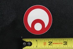Osiris Skate Shoes Red White Circle Logo OG Z60B Vintage Skateboarding STICKER