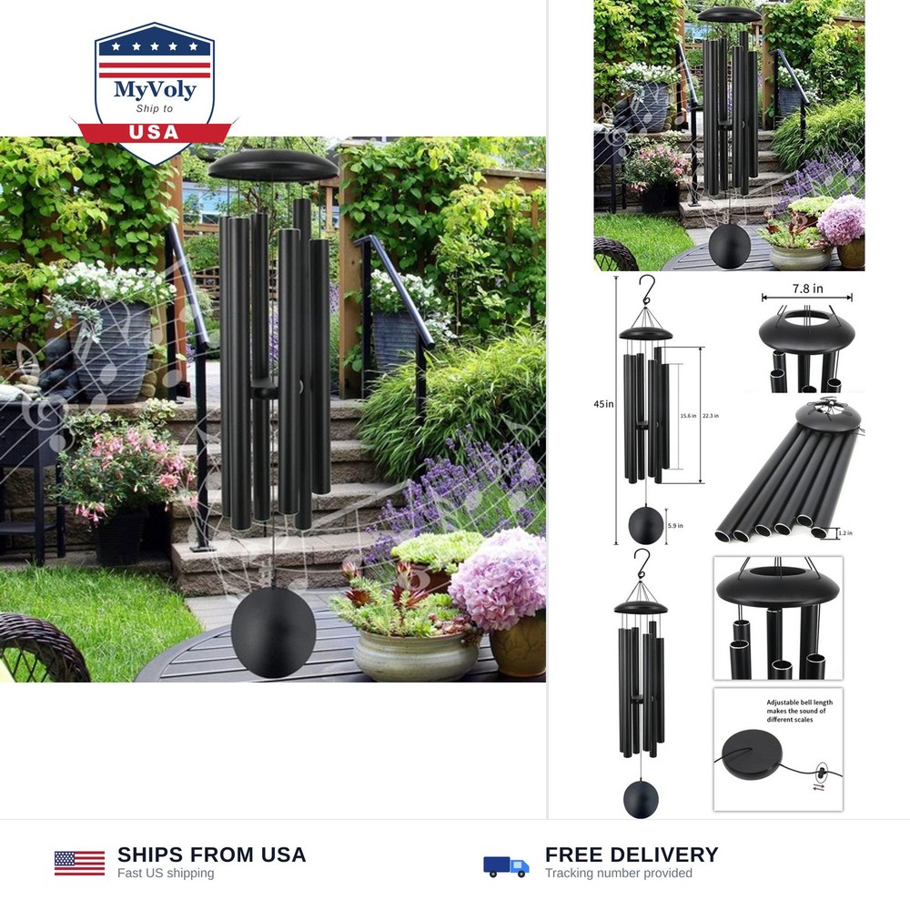 ASTARIN 45 in Memorial Wind Chimes Large with 6 Heavy Tubes, Large Deep Tone …