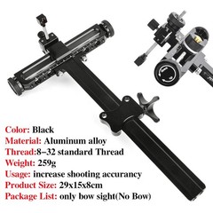 Archery Recurve Bow Sight 1 Pin Aluminum Adjustable Bow Target Shooting Hunting
