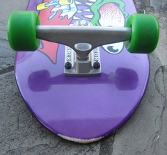Santa Cruz Keith Meek Slasher Retro Reissue Purple Skateboard Complete Deck READ