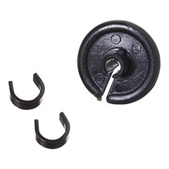 Allen Kisser Button Soft Polymer Black With Metal Clips