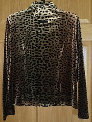 Joseph Ribkoff Gold & Rust Leopard Animal Print Jacket Great DIY JACKET – sz 12