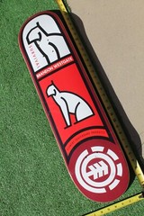 Element Brandon Westgate Dog Cat Pro Model Red 8x31in. Vintage SKATEBOARD DECK