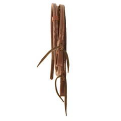 AJ Tack Latigo Leather Double-N-Stitched Split Reins – 5/8in x 7ft 6in