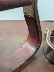 Vintage Diablo USA Silver Plated Overlay Western Saddle Stirrups Engraved Pair
