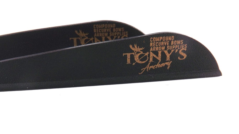 Tonys 3» Archery Vanes Archery All New Super Wave Vane Black 50PK TNYSWVB3343A