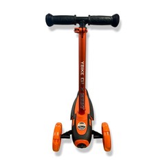 $122 YBike Red GLX Boost Kid Kick Light-Up Scooter Adjustable Steering Handle