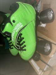 Roller Derby Elite Stomp5 Roller Skates Speed Men’s 4 Women’s 5 Neon LIME Green