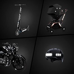 Reflective Stickers | 67pc Engineer Blk | Reflective Stickers Engineer_black