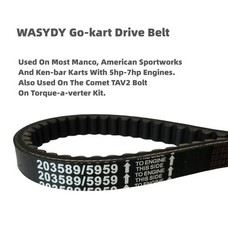 DRIVE BELT 203589-27.4, 12-8487, 994-70 FOR AMERICAN SPORTWORKS MARAUDER 208CC