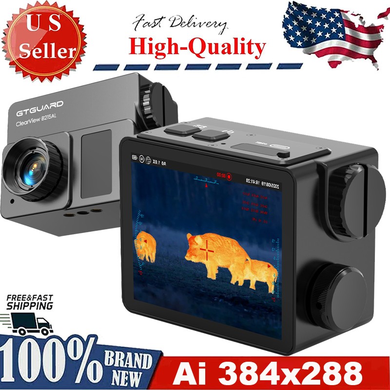 GTGUARD Thermal Monocular Rangefinder Scope with 3.21″ 1024×768 LCD Large Screen