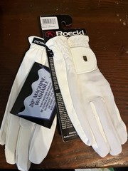 Roeckl Sports Roeck-Grip Equestrian Riding Gloves – White Size 7.5