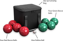 HEY! PLAY! Bocce Ball Set – Lawn Game for Backyard, Beach, or Wedding – Includes