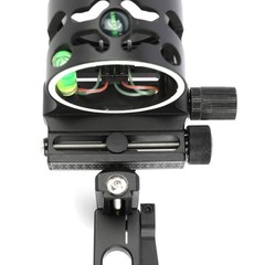 Compound Bow Sight 5 Pin 0.019″ Micro Fiber 4X 6X 8X Lens Archery Hunting RH LH