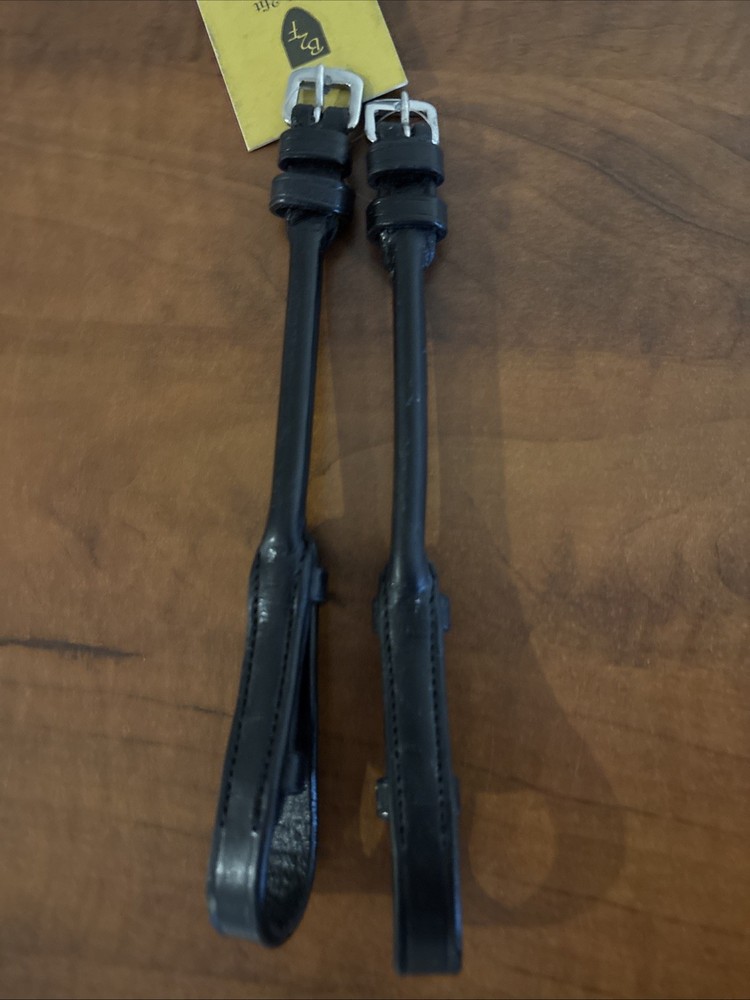 Bridle2Fit Rolled bridle cheek pieces small 21 cm BLACK